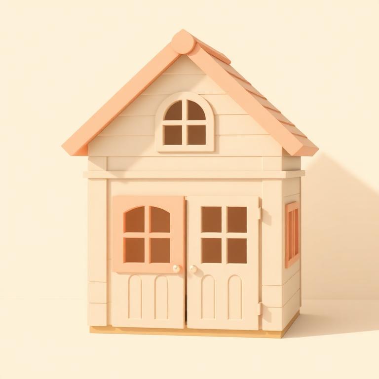 Playhouse Peach Cottage - Pengiriman dan pemasangan tim